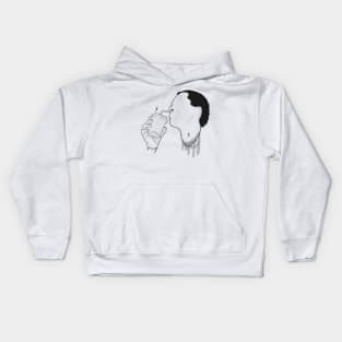 Black & white Elegant Art 4 Kids Hoodie